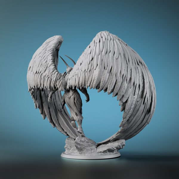 25b8b4e40f45e32ed697963c387e086c.jpg تمثال ملاك محارب مصغر – OMGLOBAL، طباعة ثلاثية الأبعاد، مادة ABS