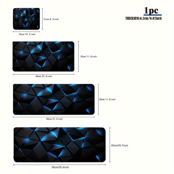 26639ce2-c0d4-447e-a037-a9ad770226ca.jpg Large Tech-Themed 3D Gaming Mouse Pad – تصميم هندسي مستقبلي أزرق