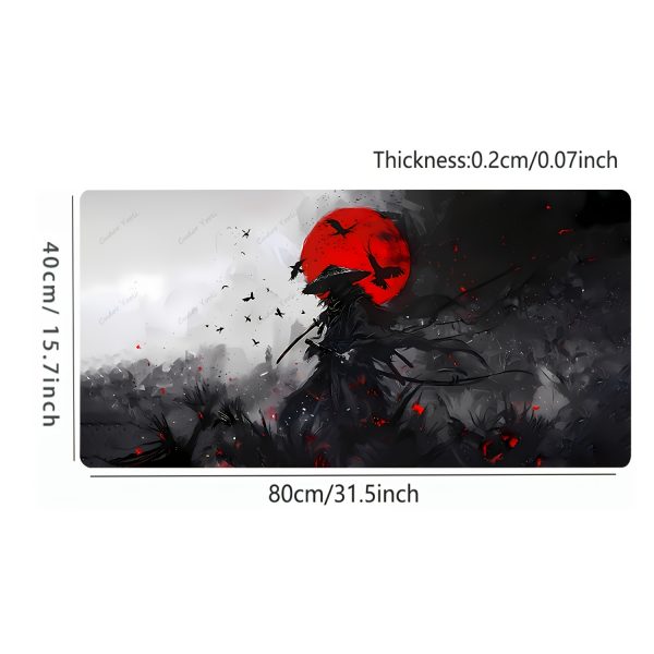 7823b34b-7e74-46b7-986d-6f75253441a7.jpg ماوس باد ضخم أنمي ياباني – تصميم ساموراي، أشجار كرز، فوجي والشمس/القمر