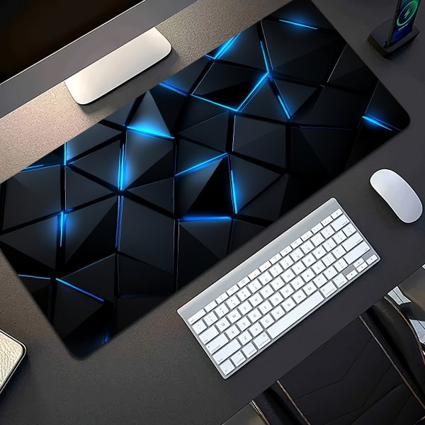 7c9ef767-8b3b-41d8-aef1-1005f413fe6a.jpg Large Tech-Themed 3D Gaming Mouse Pad – تصميم هندسي مستقبلي أزرق