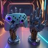 97b6fb58-5958-4f7f-897a-ecf1a19ee2eb.jpg Cyberpunk Controller Stand – حامل عصري بتصميم سايبربانك ثلاثي الأبعاد