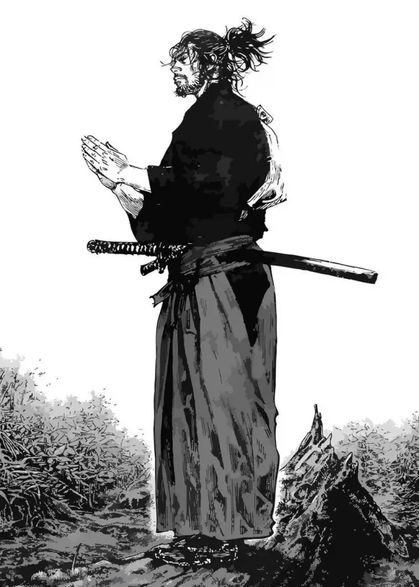 S028b7549b37f46b39cff8d9ef1d965a8Z-4.webp Vagabond – Miyamoto Musashi Vintage Canvas Art Poster