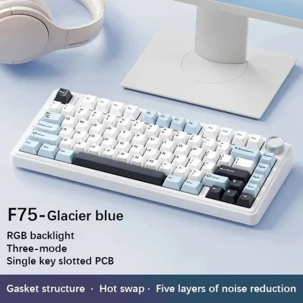 S082761bf360b42eab38826e97ec20e62N-2.webp لوحة مفاتيح ألعاب لاسلكية وميكانيكية مع إضاءة RGB