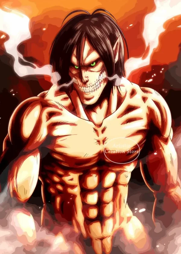 S08eafcdd758447b2904e7cd0e497de3dG-1.webp بوستر قماش Attack on Titan – لمسة أنمي فنية لجدرانك