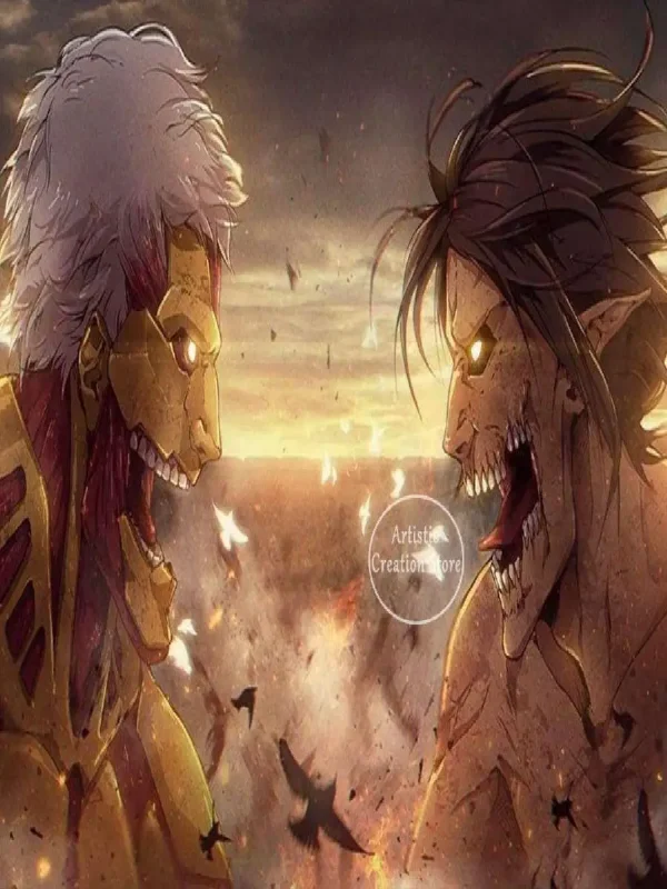 S0b7d0b32ac4e4e9280493865136c96f5G-1.webp بوستر قماش Attack on Titan – لمسة أنمي فنية لجدرانك