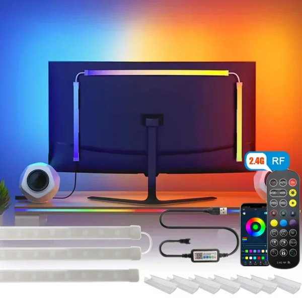 S10e8c62d282d46d2b6c87d3bc8c1df17G-1.webp RGBIC Gaming Lights Strip – إضاءة RGB ذكية لمكتك وغرفة الألعاب