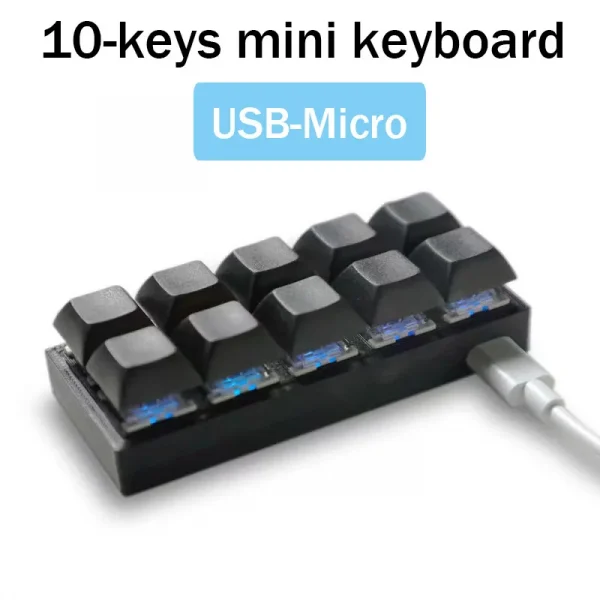 S1162e61e1f274898aa5627809f4b2606q-1.webp RGB Macro Keyboard — لوحة مفاتيح ماكرو صغيرة بـ10 أزرار قابلة للبرمجة