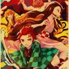 S1261761202b94b3b9df6c61b51459fedL-4.webp بوستر كانفس أنمي Demon Slayer بأسلوب ياباني كلاسيكي – ديكور جداري لغرف الأنمي والبيت
