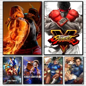 S1372b5740c56451a9b597caa3b391a88U.webp بوستر ألعاب Street Fighter 2-6 – ورق لاصق مقاوم للماء