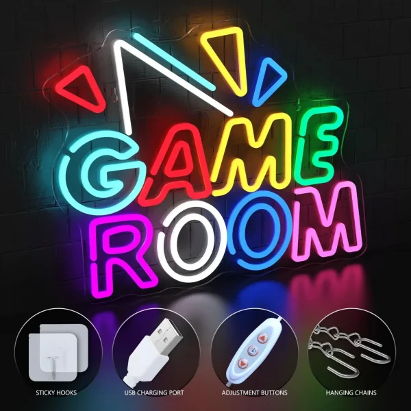 S1e9245c63bd346c0a04c4e8f943971b36-2.webp إشارة نيون ملونة لغرفة الألعاب – LED Neon Sign
