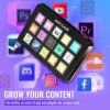 S227c35652afb439086c93e0aef6477e1O-1.webp FIFINE D6 Mini Keyboard – لوحة ماكرو احترافية بـ 15 زر مخصص