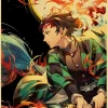 S2335b8517e224450b5e13d1e8ede733dW-4.webp بوستر كانفس أنمي Demon Slayer بأسلوب ياباني كلاسيكي – ديكور جداري لغرف الأنمي والبيت