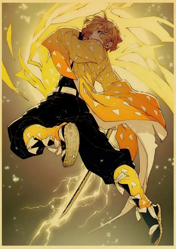 S267179c023114715a844d7a6209cbb738-4.webp بوستر كانفس أنمي Demon Slayer بأسلوب ياباني كلاسيكي – ديكور جداري لغرف الأنمي والبيت
