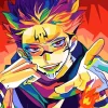 S2857a63a7630441085f37a3f5bae3e010.webp ⚡ بوستر أنمي Jujutsu Kaisen – غوجو ساتورو ضد سوكونا | لوحة فنية قماشية