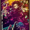 S299f9dc442c945779ed6c81c56340fc8c-4.webp بوستر كانفس أنمي Demon Slayer بأسلوب ياباني كلاسيكي – ديكور جداري لغرف الأنمي والبيت