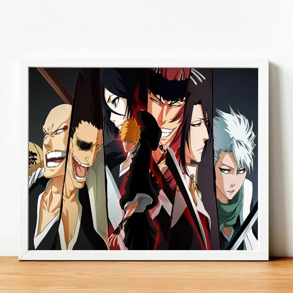 S2db5c09491cd43d78bb53425ad4762cfd.webp 🇸🇦 لوحة كانفاس أنمي BLEACH – ديكور حديث لغرفة المعيشة