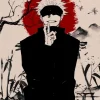 S3195c441be4e4a59bc437c632295b664D.webp ⚡ بوستر أنمي Jujutsu Kaisen – غوجو ساتورو ضد سوكونا | لوحة فنية قماشية