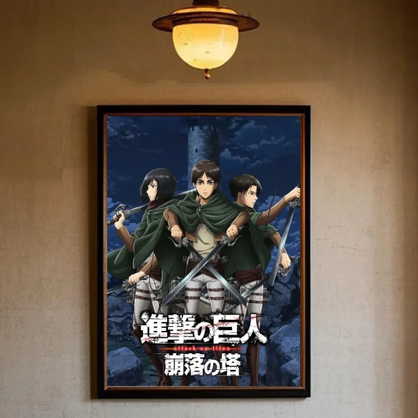 S3438a01dc67b4f6383629b767dc3e128f-4.webp بوستر أنمي Attack on Titan – تصميم فني جمالي مقاوم للماء (لاصق PVC)