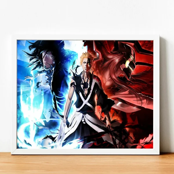 S3a84e1be230c4497abe9d0e902b11794x.webp 🇸🇦 لوحة كانفاس أنمي BLEACH – ديكور حديث لغرفة المعيشة