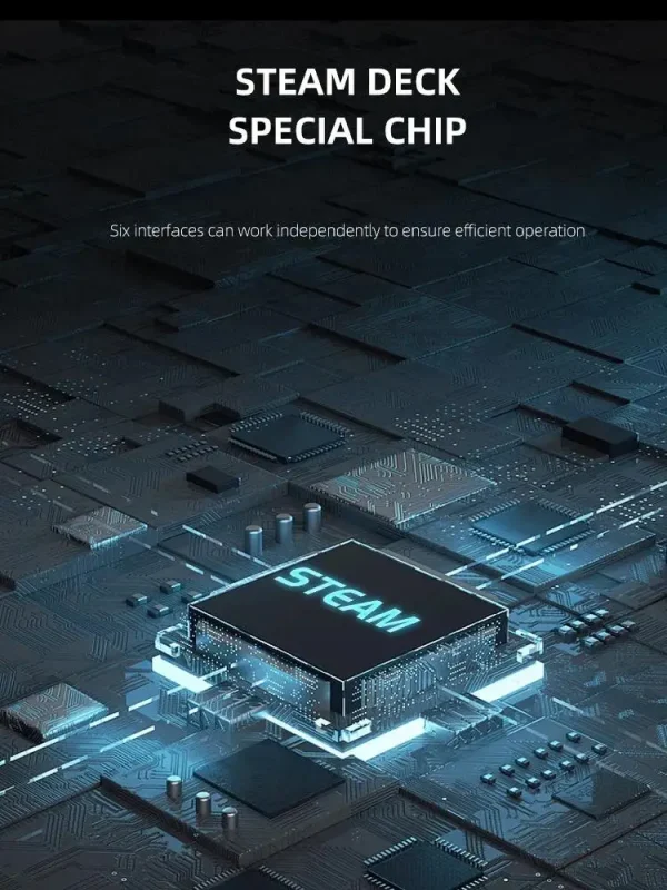 S4095c2c7cd1b4f5eb9deb203461e9e81G-2.webp محول HDMI بدقة 4K لأجهزة Steam Deck – Bracket Video Adapter & Charger Dock