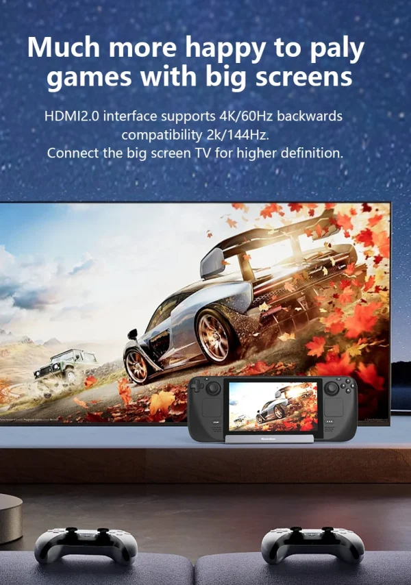 S40abd9515b5d4a3085555c0a0ba6ca501.webp قاعدة توصيل عمودية 6 في 1 لأجهزة الألعاب المحمولة