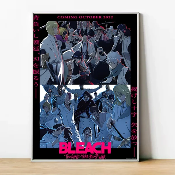 S40b59ba3a2a44315ae4ee8e118519f40l.webp 🇸🇦 لوحة كانفاس أنمي BLEACH – ديكور حديث لغرفة المعيشة