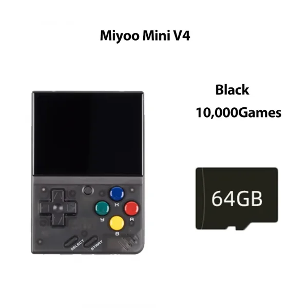 S40bf36e396324e589e15c26ec341a993i.webp 🇸🇦 جهاز ألعاب محمول Miyoo Mini V4 – شاشة IPS 2.8 بوصة | ألعاب رترو متعددة