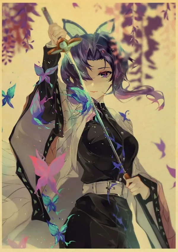 S43a52e90fcfe4932a051acd466f2b774b-4.webp بوستر كانفس أنمي Demon Slayer بأسلوب ياباني كلاسيكي – ديكور جداري لغرف الأنمي والبيت
