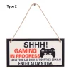S49dde305104740a9a716660c6ab5b17bp-4.webp لوحة خشبية لغرفة الألعاب – "Do Not Disturb – I’m Gamer"