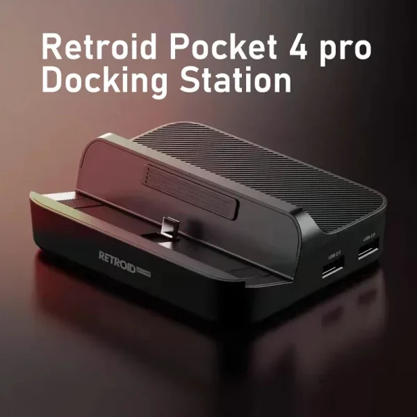 S517342a7255e4396ab1e55af2bb2db84w-1.webp Retroid Pocket 5 Docking Station – قاعدة شحن وإكسسوارات للألعاب