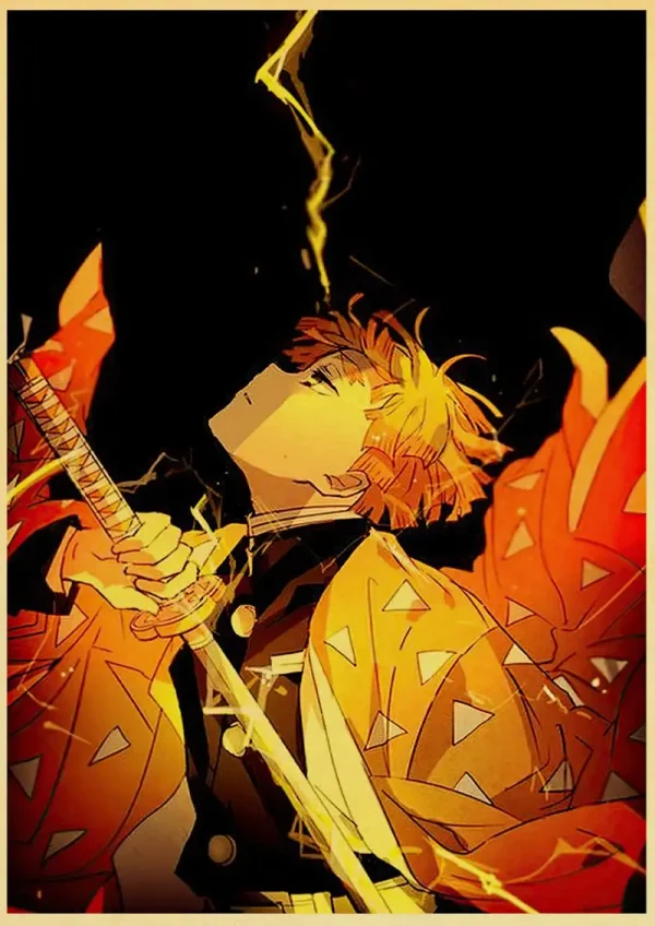 S56acfc01242b475f9979e6037dfb0ab1d-4.webp بوستر كانفس أنمي Demon Slayer بأسلوب ياباني كلاسيكي – ديكور جداري لغرف الأنمي والبيت