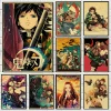 S60f1dffc8f0b4cc584d7020480b422ad2-2.webp بوستر كانفس أنمي Demon Slayer بأسلوب ياباني كلاسيكي – ديكور جداري لغرف الأنمي والبيت