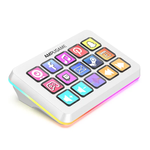 S6945c0d4ce8d445899a79c4216c44c2eF-2.webp FIFINE D6 Mini Keyboard – لوحة ماكرو احترافية بـ 15 زر مخصص