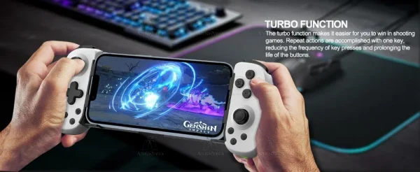 S708e8e616d544cdfa697b21dab19e845o.webp ذراع تحكم للألعاب المحمولة بتقنية هال إفكت + اهتزاز مزدوج (لاسلكي بلوتوث)