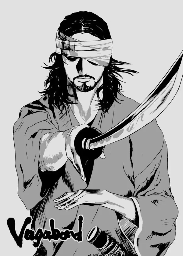 S74f1e7063cee4285b388fce448d5f66aV-4.webp Vagabond – Miyamoto Musashi Vintage Canvas Art Poster