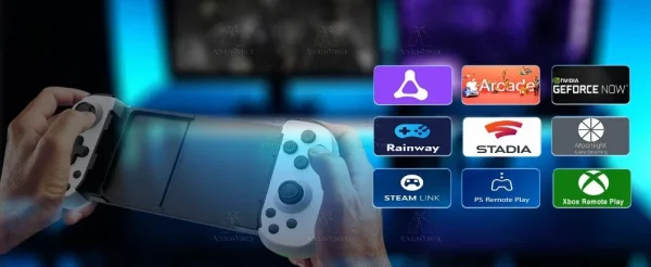 S7641c8b257ce441fb026a08589926248B.webp ذراع تحكم للألعاب المحمولة بتقنية هال إفكت + اهتزاز مزدوج (لاسلكي بلوتوث)