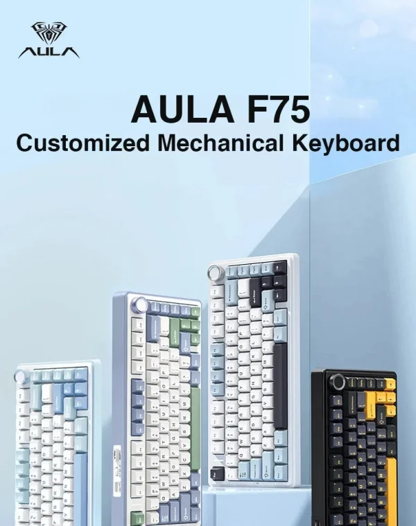 S7ac53658d7764fc2bf085356927fa547u-1.webp لوحة مفاتيح ألعاب لاسلكية وميكانيكية مع إضاءة RGB