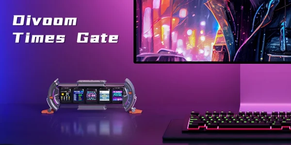 S7ce548392bfb47f58eb73bd171cc18cfF-1.webp Divoom Times Gate – ساعة رقمية بأسلوب سايبربانك مع إضاءة RGB