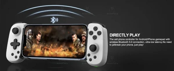 S82aa9e0242754bf688cbba801cfdc9c20.webp ذراع تحكم للألعاب المحمولة بتقنية هال إفكت + اهتزاز مزدوج (لاسلكي بلوتوث)