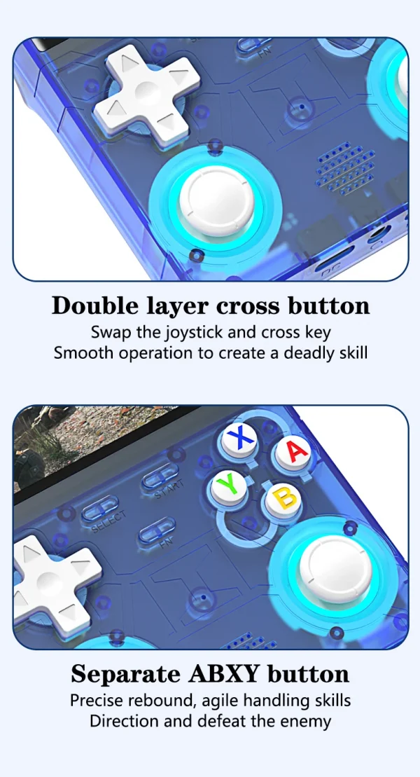 S84cf22ac359e442f99a3d860c153c8853-1.webp R36 Ultra Console Portable Retro Game 4‘’ IPS Screen Handheld Game Players Emulator Pocket Video Player 64G/128G 20000+ Games