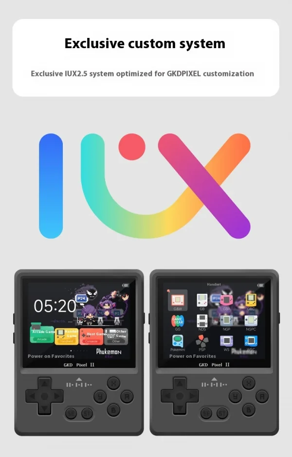 S8cda5368cc00455cbe8d8cc1a6f67a9eN.webp 🇸🇦 جهاز ألعاب محمول GKD Pixel 2 – رترو 2.4 بوصة | وحدة تحكم محمولة كاملة المعدن
