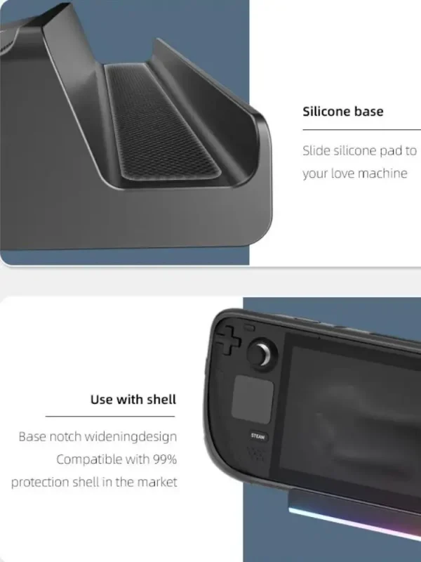 S8f92241bc0924b76986f83391358f1efB-2.webp محول HDMI بدقة 4K لأجهزة Steam Deck – Bracket Video Adapter & Charger Dock