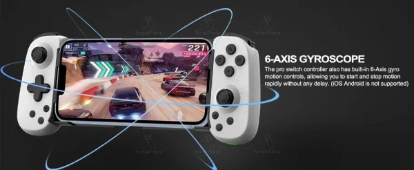 S946c8b15def14d90a200abdeefe65dc9w.webp ذراع تحكم للألعاب المحمولة بتقنية هال إفكت + اهتزاز مزدوج (لاسلكي بلوتوث)