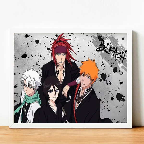S97d6c330abc04a0a90d6f1d3e386099fb.webp 🇸🇦 لوحة كانفاس أنمي BLEACH – ديكور حديث لغرفة المعيشة