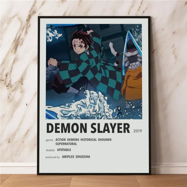 S9ae37cccb8a044e7805461a63510301dm.webp 🇸🇦 بوستر أنمي ياباني – Attack on Titan | Demon Slayer | Jujutsu Kaisen | طباعة Canvas عالية الجودة