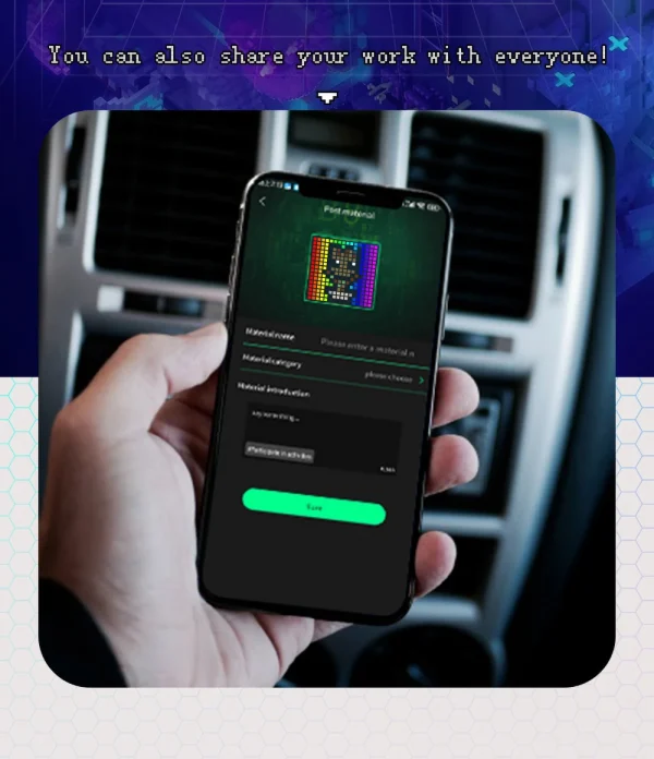 S9b631f685d67439b9126e1a3c13ef1a3Z-1.webp لوحة LED بكسلية ذكية – ديكور سايبربانك تفاعلي بإضاءة RGB