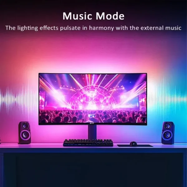 S9e49e2aed77749b1a3dc8c153efd85a4f-1.webp RGBIC Gaming Lights Strip – إضاءة RGB ذكية لمكتك وغرفة الألعاب