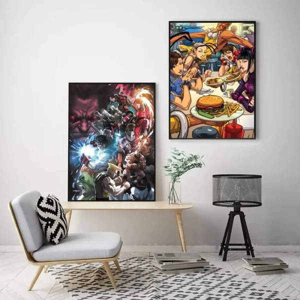 S9f33577d5db44f01838bed22a8916481k.webp بوستر أنمي Street Fighter الكلاسيكي – تصميم أيقوني لمحبي الألعاب!