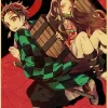 Sa204f9de421941cabeb17135dc3243beN-4.webp بوستر كانفس أنمي Demon Slayer بأسلوب ياباني كلاسيكي – ديكور جداري لغرف الأنمي والبيت