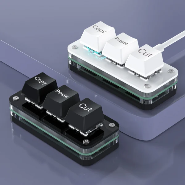 Sa64bf0181f804a3c9b0dba2a39768de1Q-1.webp 3-Key RGB Macro Pad – مفاتيح سحرية للتحكم السريع!